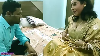 Indian Bengali Aunty Enjoying sexual intercourse on every side Young Boy &lpar;part - 01&rpar;