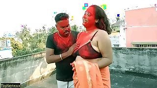 Lucky 18yrs Tamil dear boy hardcore sex with two Milf Bhabhi&excl;&excl; Best unpaid trine sex